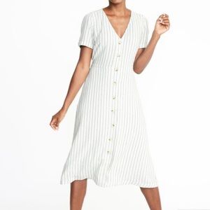 Old Navy Button Front Midi Dress